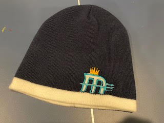 Mariners Navy/White No-Cuff Beanie