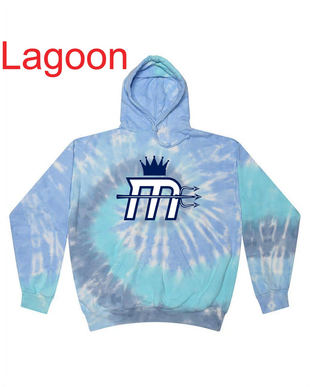Adult "Mariners M" Tie Dye Hoody
