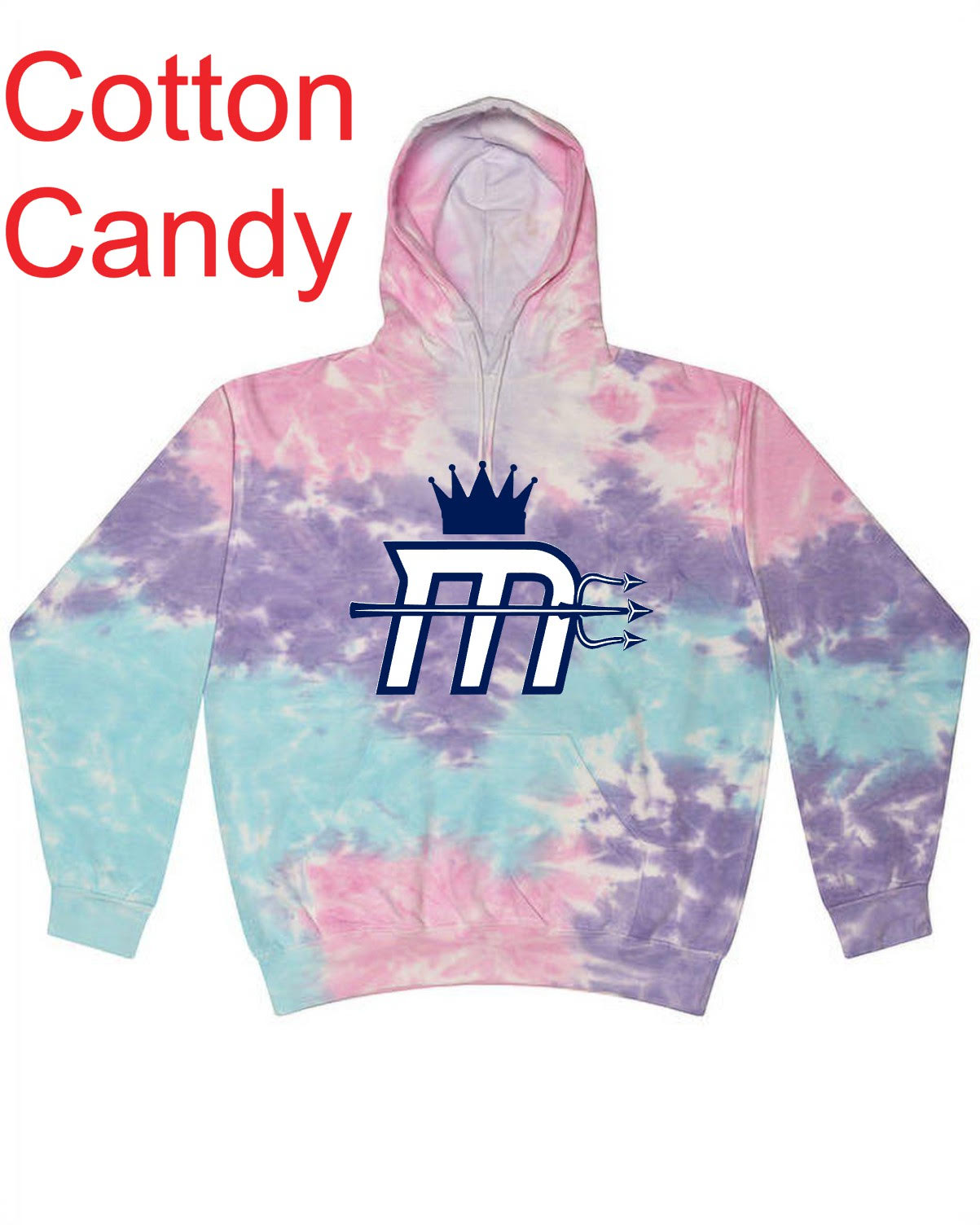 Adult "Mariners M" Tie Dye Hoody