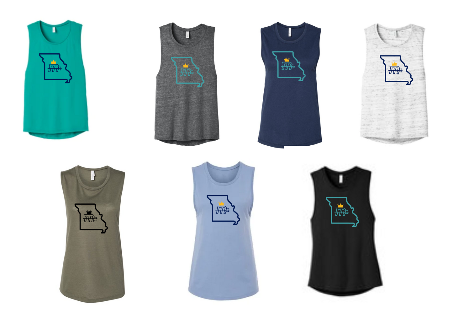 Women's "MO State" Muscle Tank