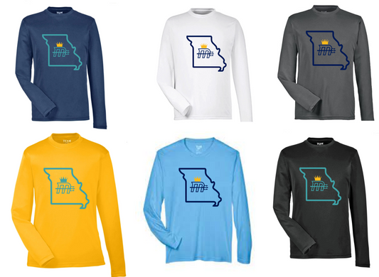 Adult "MO State" Dri-Fit LS Tee