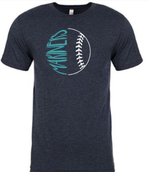 Adult "Mariners Baseball" Triblend Soft Tee