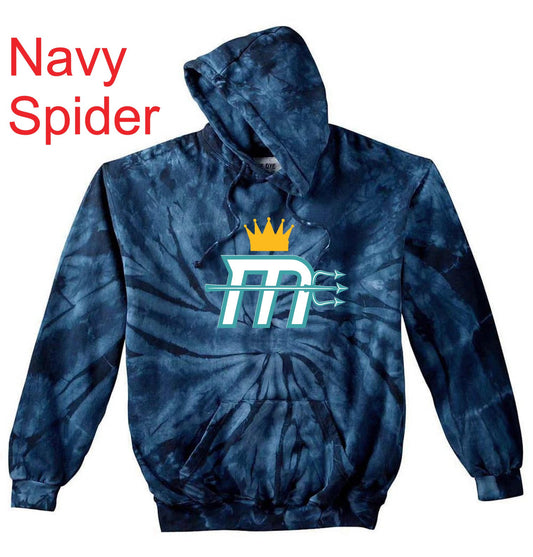 Adult "Mariners M" Tie Dye Hoody