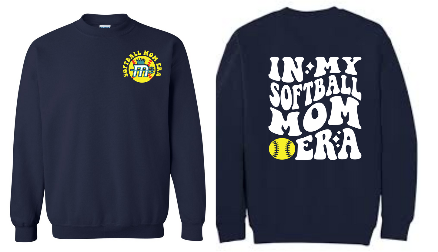 Adult "Softball Mom Era" Crew Sweatshirt