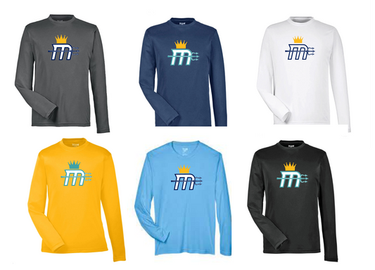 Adult "Mariners M" Dri-Fit LS Tee