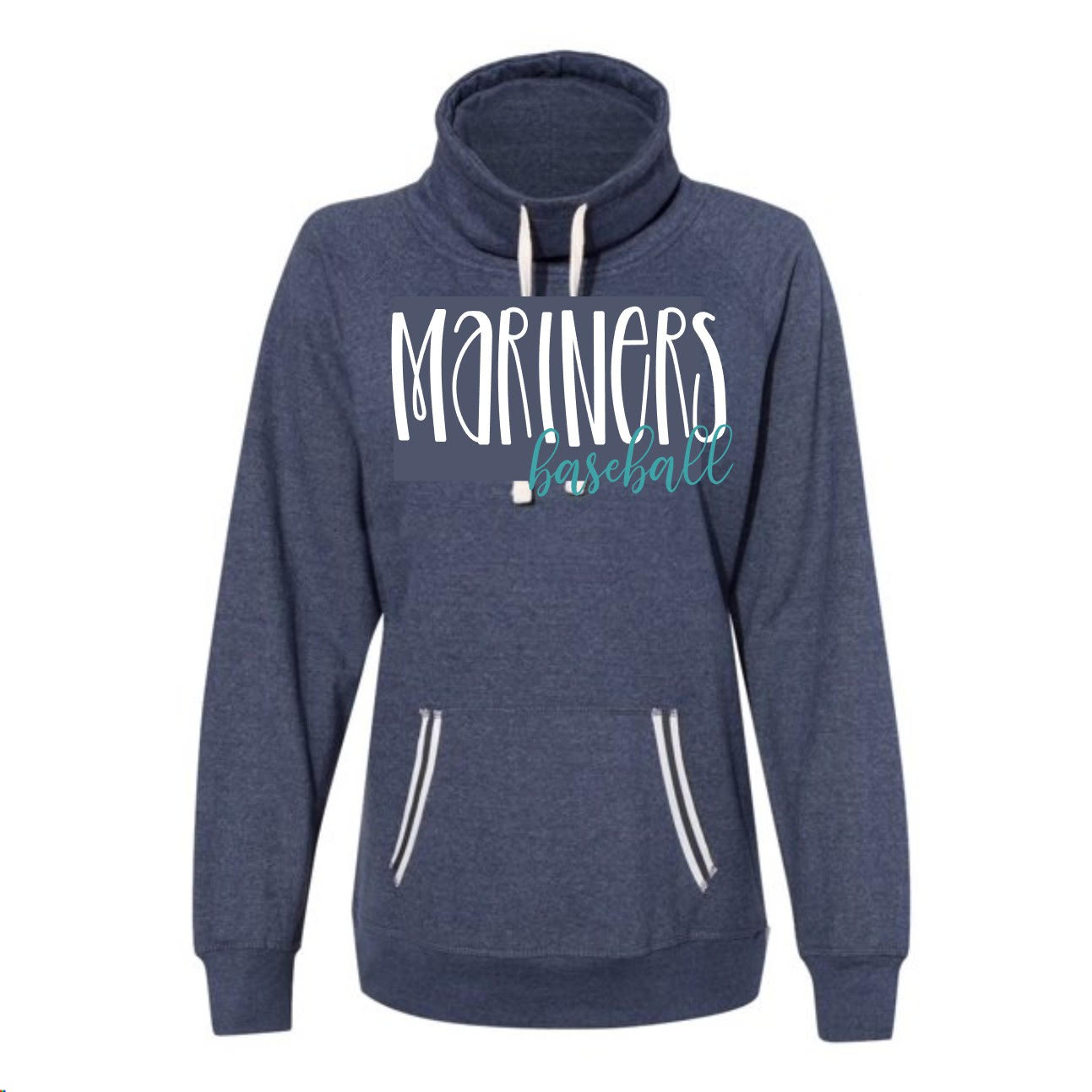 "Mariners Baseball" Women's High-Neck Hoody