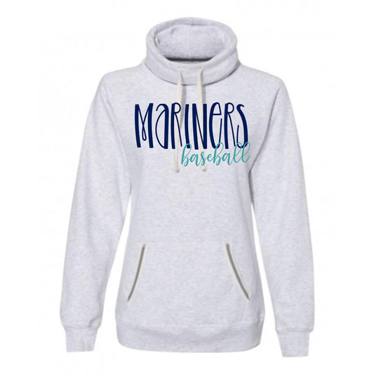 "Mariners Baseball" Women's High-Neck Hoody