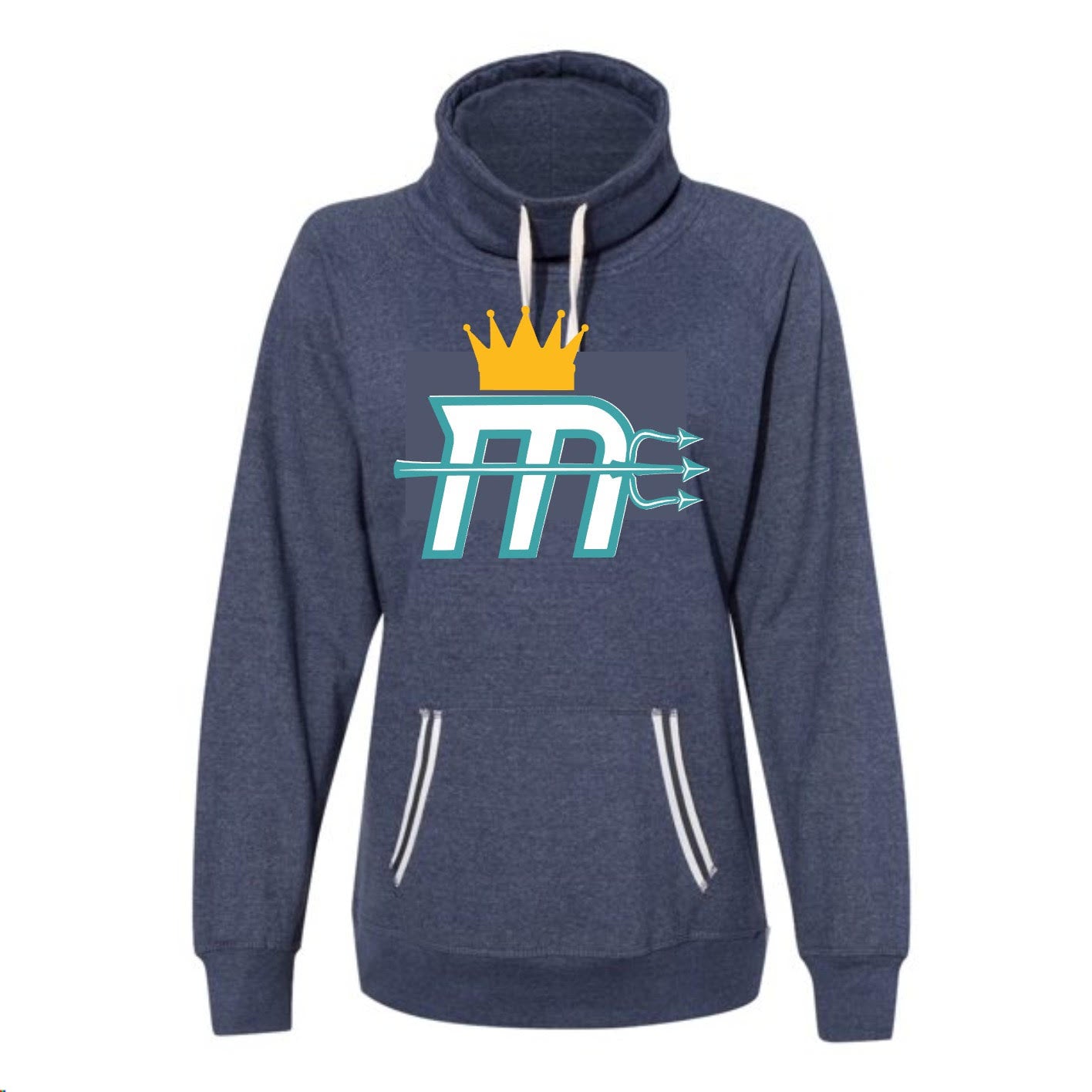 "Mariners M Big Logo" Women's High-Neck Hoody