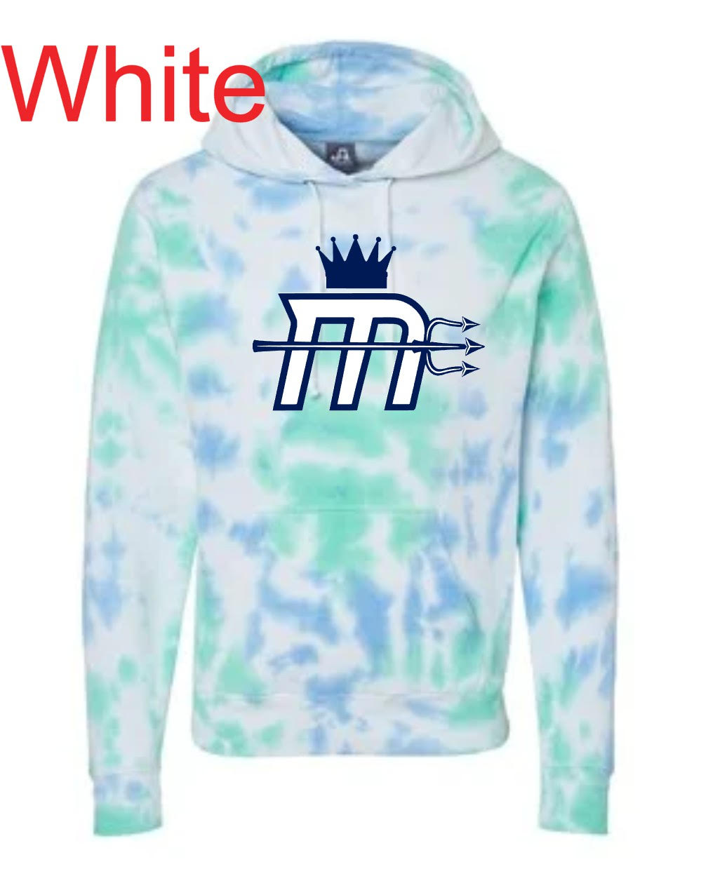 Adult "Mariners M" Tie Dye Hoody