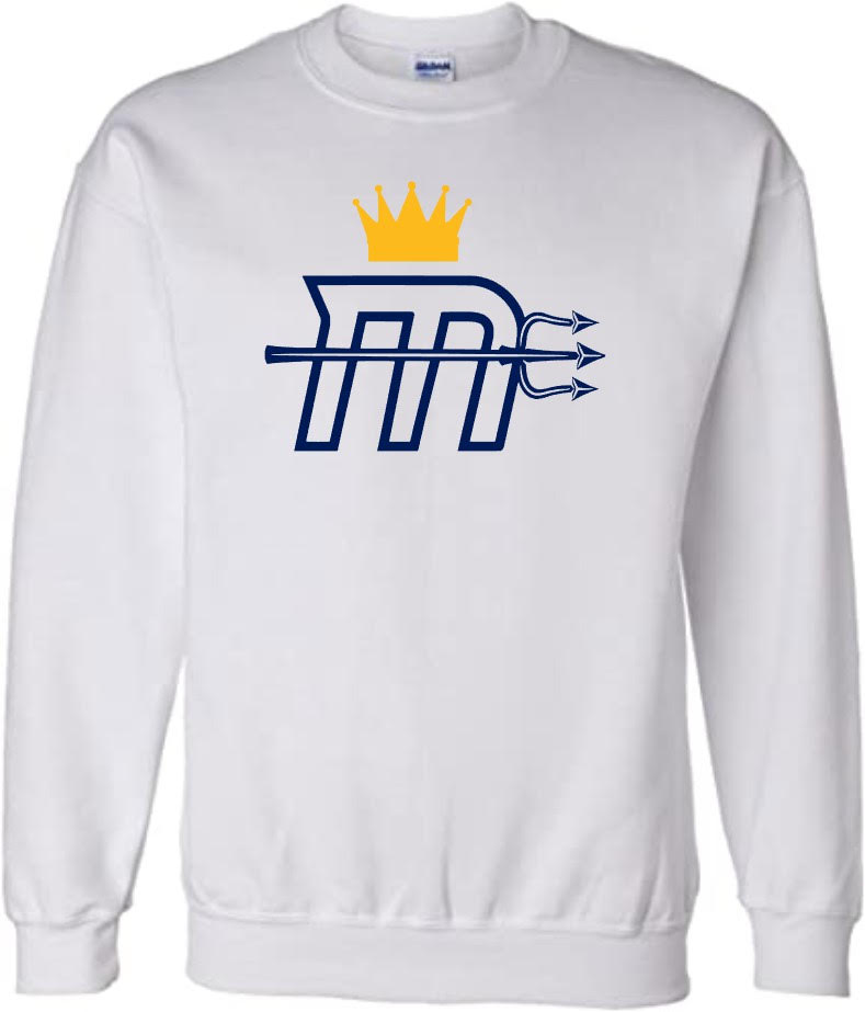 Adult "Mariners M" Big Logo Crew Sweatshirt