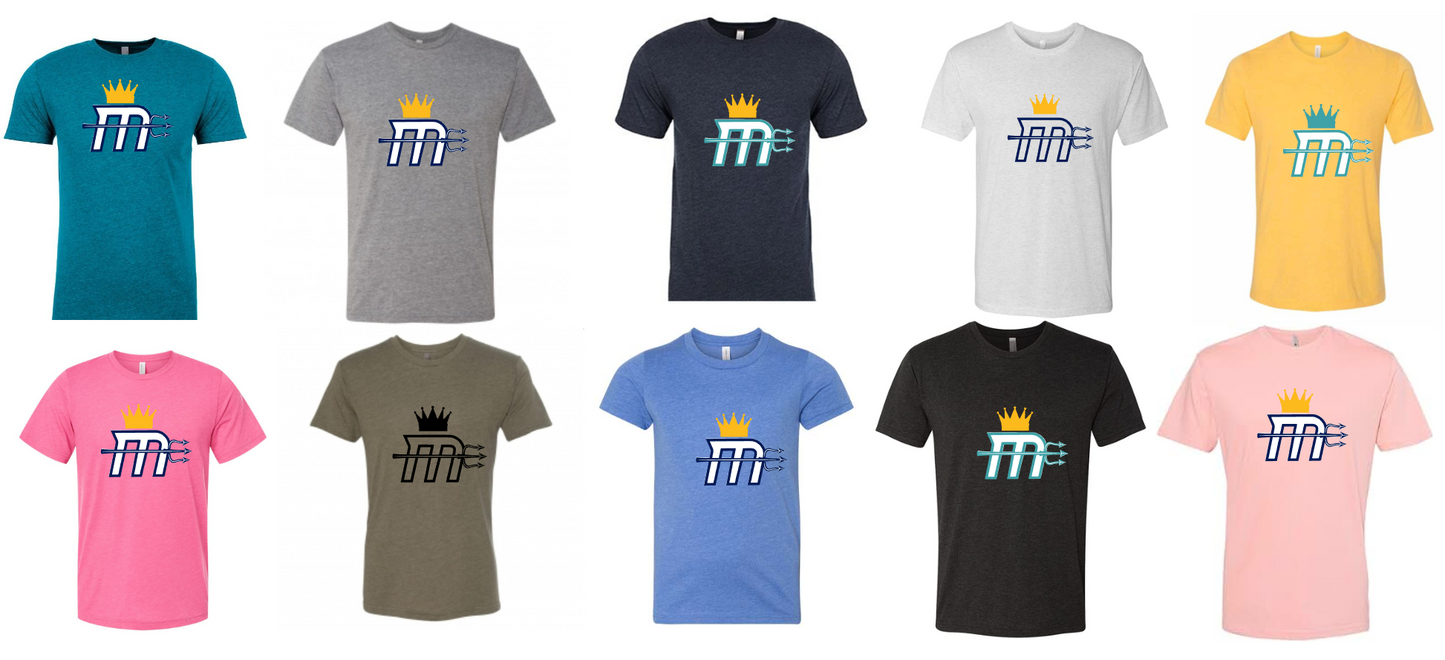 Adult "Mariners M" Triblend Soft Tee