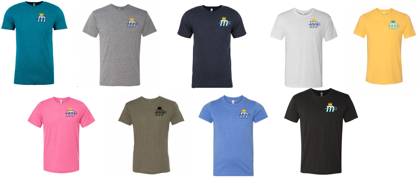 Adult "Mariners M Small Logo" Triblend Soft Tee