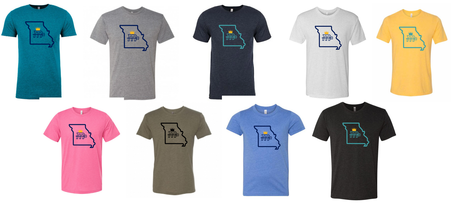 Adult "MO State" Triblend Soft Tee