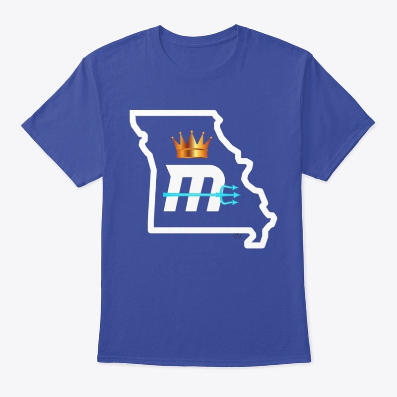 "MO State" Triblend Tee-- White Logos