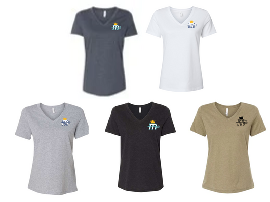 Women's "Mariners M" V-Neck Tee