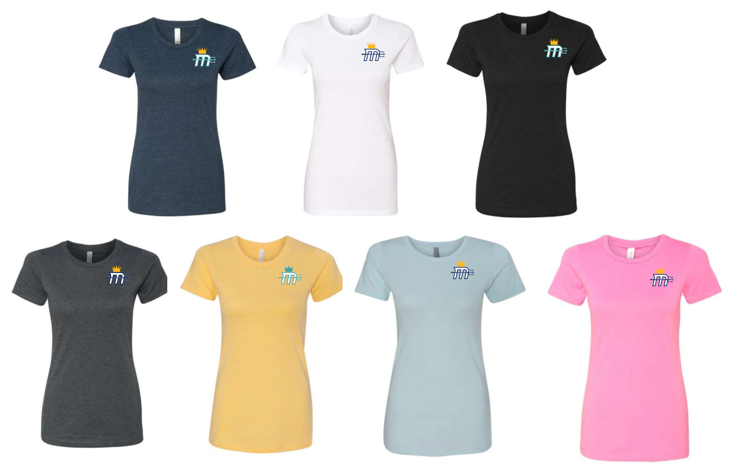 Women's Fit "Mariners M" Small Logo Soft Crew Tee