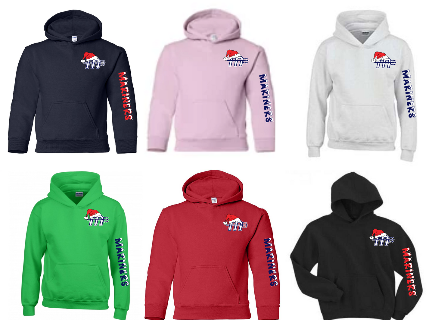 Adult "Mariner's Christmas" Small Logo Hoody