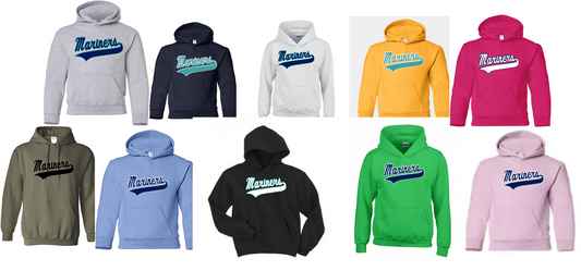 Adult "Mariners Script" Hoody