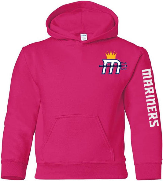Adult "Mariners M" Small Logo Hoody