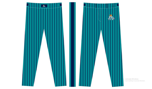 Mariner Teal Uniform Pant w/Navy Pinstripes