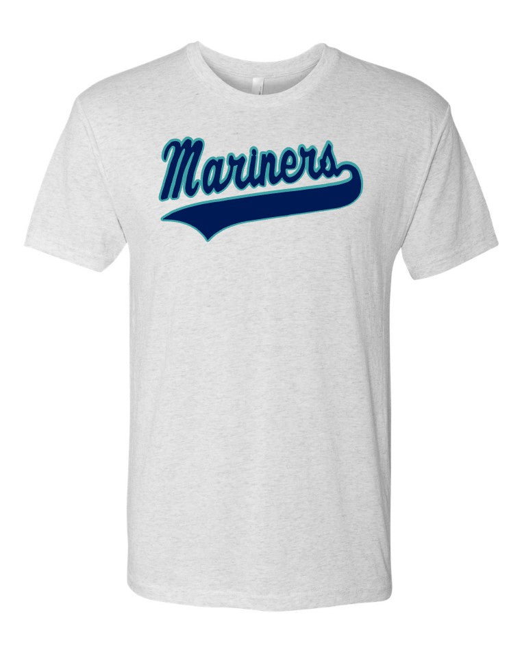 Adult "Mariners Script" Triblend Soft Tee
