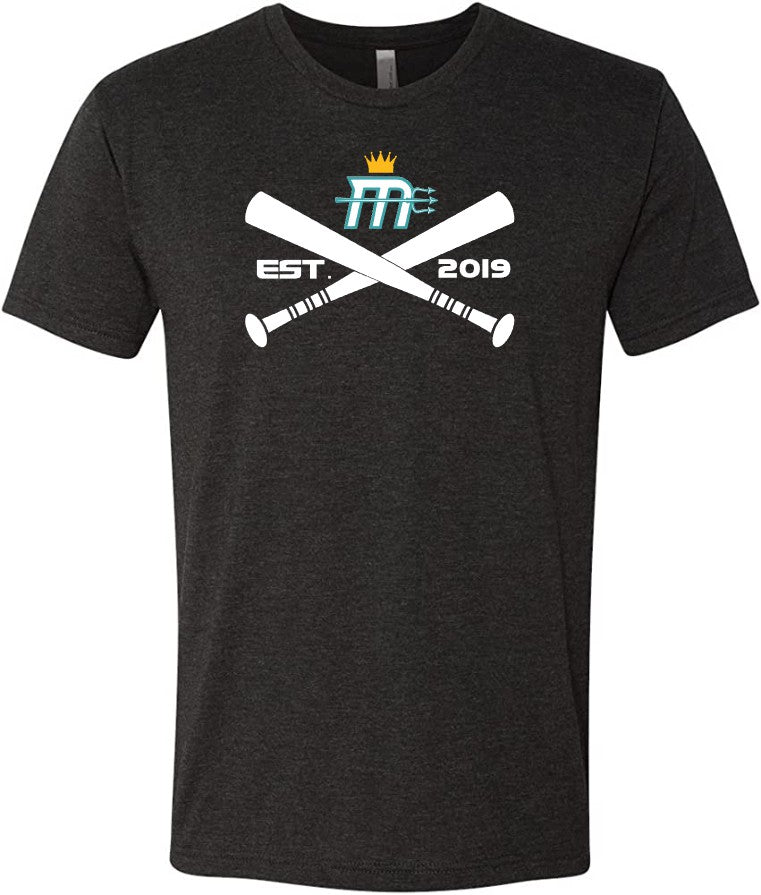 Adult "Mariners Bats" Triblend Soft Tee
