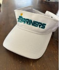 Mariners White Adjustable Visor