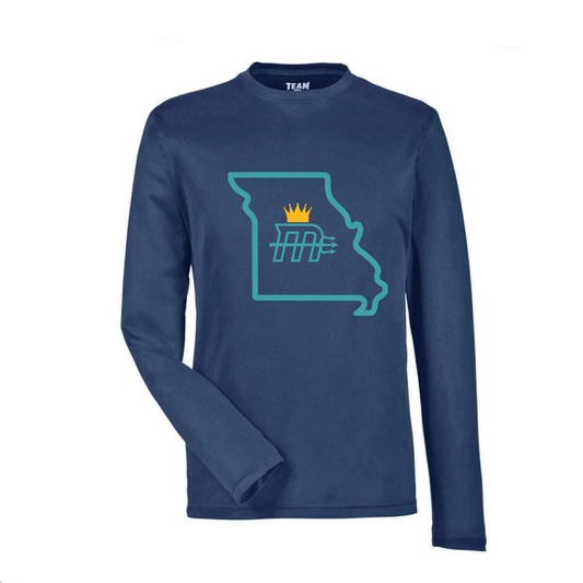 Adult "MO State" Dry-Fit LS Tee
