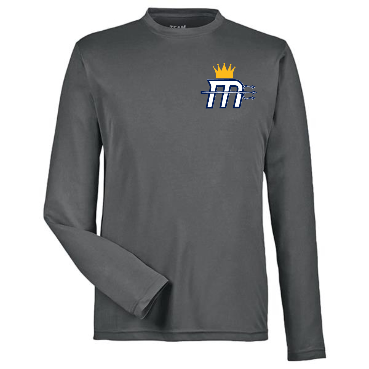 Adult "Mariners M Small Logo" Dry-Fit LS Tee