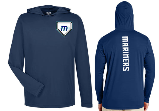 Adult HOODED Warmup Dry-Fit LS Tee