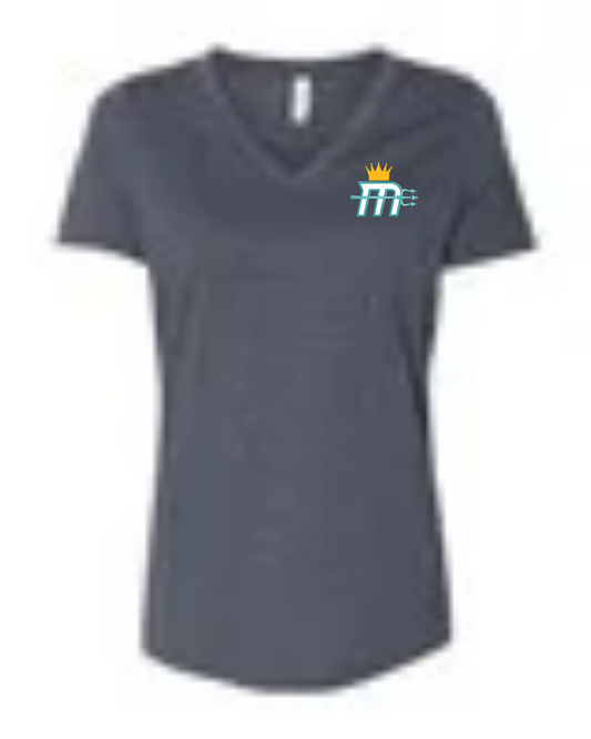 Women's "Mariners M" Bella V-Neck Tee