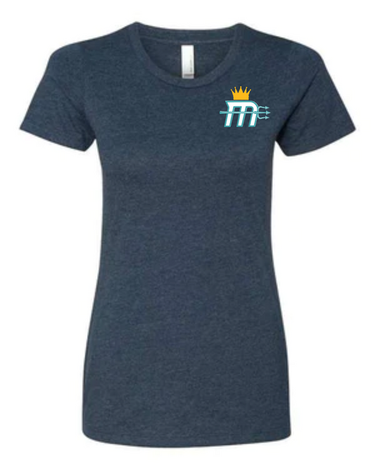 Women's Fit "Mariners M" Small Logo Soft Crew Tee